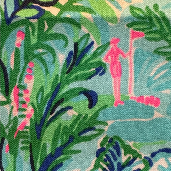 🌴 Lilly Pulitzer 14 ⛳️ Luxetic Monica golf skort Blue Horizon Par Fection UPF50 - Picture 5 of 15